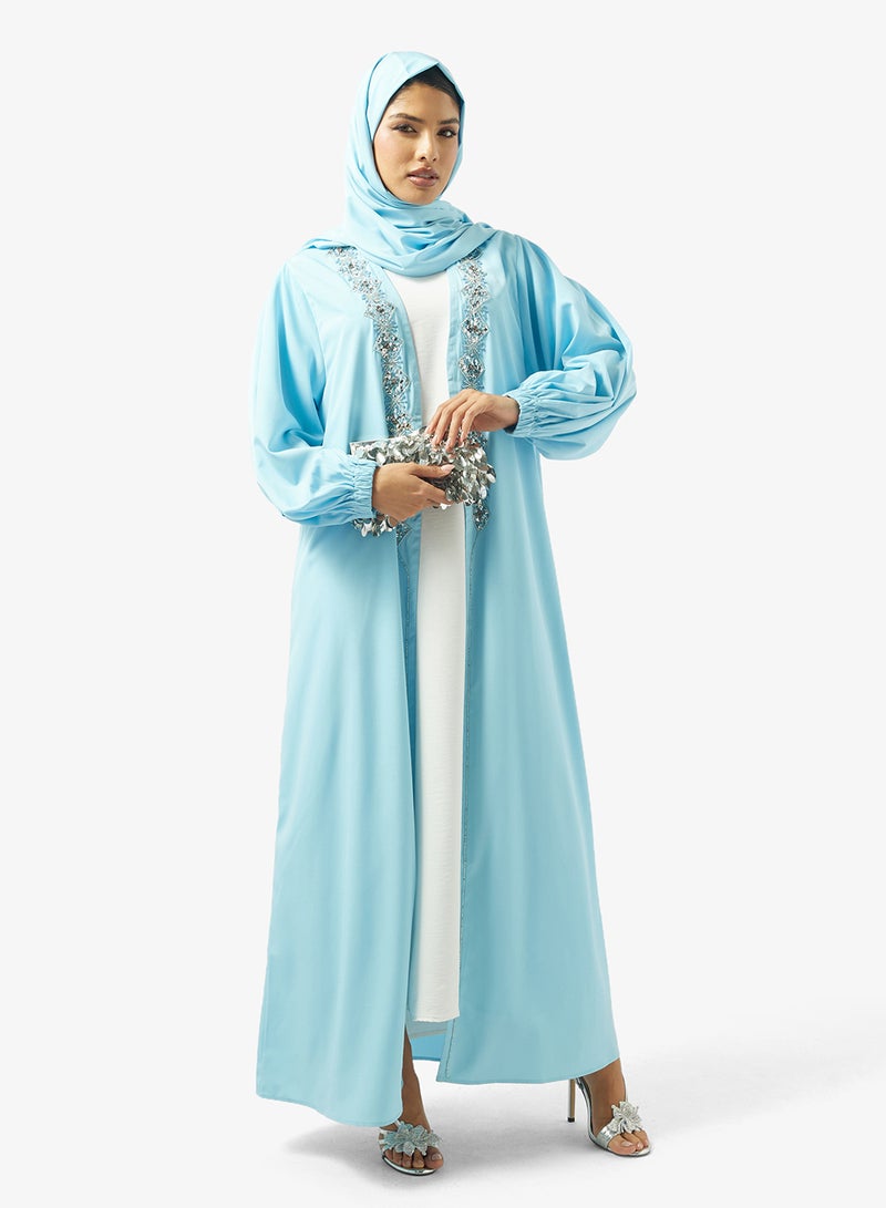 Khizana Embellished Abaya With Sheila - Image 1